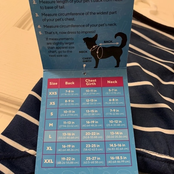 NWT Dog Pet Shirt-Large “Heck Yeah” Fun Summer Stripe Blue Green - Picture 5 of 5